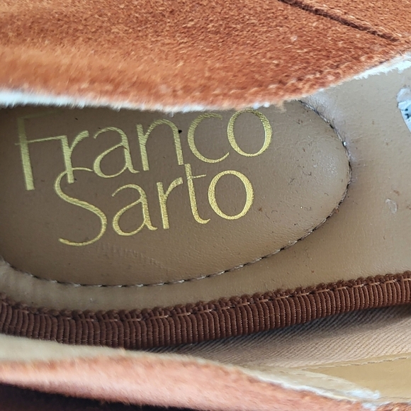 Franco Sarto Hadden Brown Tassel Slip On Suede Loafers Size 7.5 - Picture 6 of 8